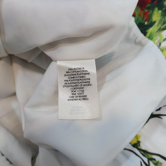 ALICE + OLIVIA Kirby Wildflower Flounce Ruffle Hem Sheath Dress Size 8 Fits 4/6 - Picture 7 of 7